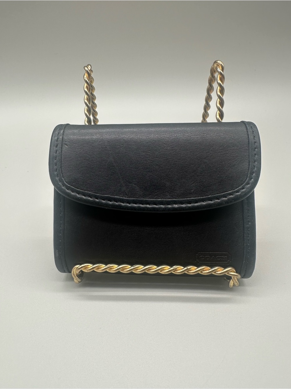 Coach Vintage Black Leather Multifunction Wallet